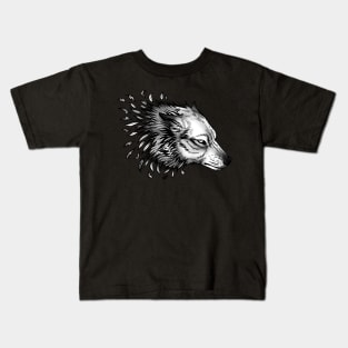 Wolf with petals Kids T-Shirt